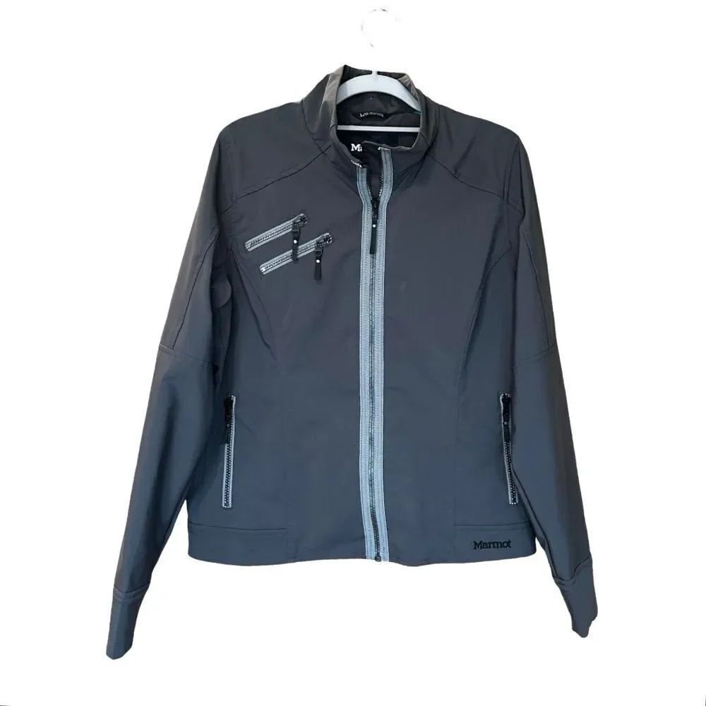 EUC Marmot Women's Full Zip Lightweight Jacket Gray Size Large